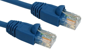 1m Snagless CAT6 Network Cable Blue 24 AWG