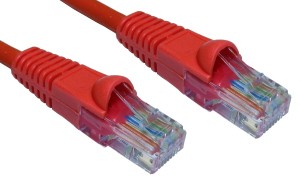 3m Snagless CAT6 Network Cable Red 24 AWG