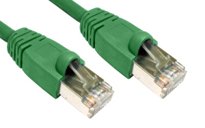 2m CAT6 Shielded Snagless Network Cable Green 26 AWG