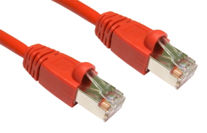 5m CAT6 Shielded Snagless Network Cable Red 26 AWG