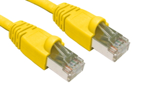 10m CAT6 Shielded Snagless Network Cable Yellow 26 AWG