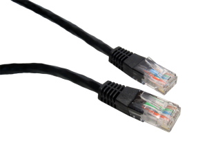 0.5m Black CAT6 Network Cable UTP Full Copper