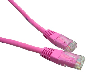 0.5m Pink CAT6 Network Cable UTP Full Copper