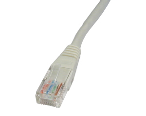 1m CAT5e Ethernet Cable Grey Full Copper 24AWG