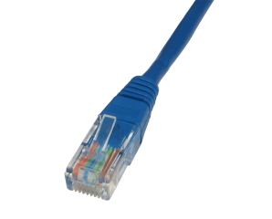 6m CAT5e Ethernet Cable Blue Full Copper 24AWG