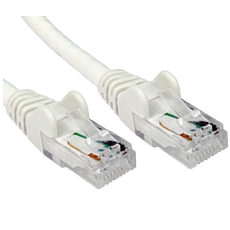 CAT5e Ethernet Cable WHITE 0.5m