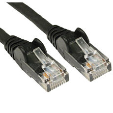 CAT6 Low Smoke Network Cable BLACK 2m