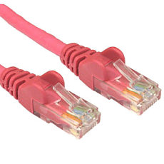 CAT6 Low Smoke Network Cable PINK 1m