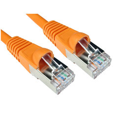 CAT6A Ethernet Cable 1.5m Orange Shielded