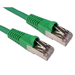 20m CAT6A SSTP Ethernet Cable Green LSOH